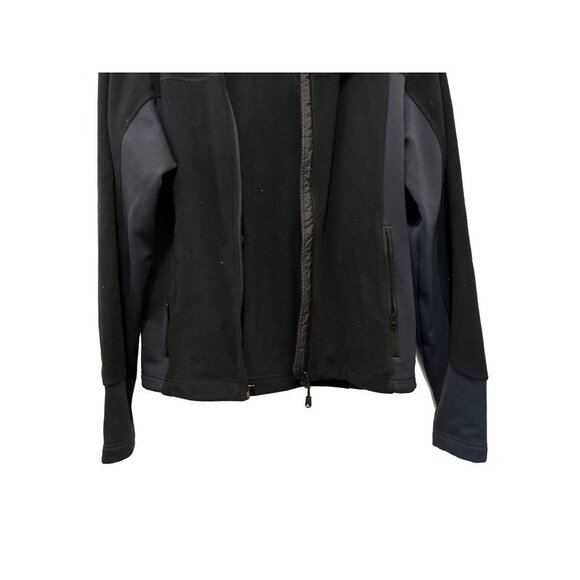 VAUDE Size Med Full Zip Jacket Sweatshirt Black Fleece - Picture 9 of 10